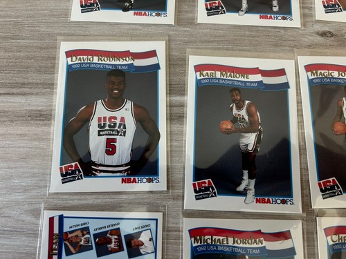 1991-92 NBA Hoops Set McDonald's USA Dream Team - All 12 cards w/Michael Jordan! - Picture 7 of 7