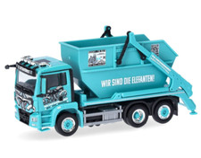 Herpa 317641 MAN TGS M Euro6c Absetzkipper AK 16 KS Containerdienst Black Sheep