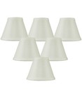 Set of 6 Hard Back Empire Candle Clip Lamp Shade Light Oatmeal 3x6x5