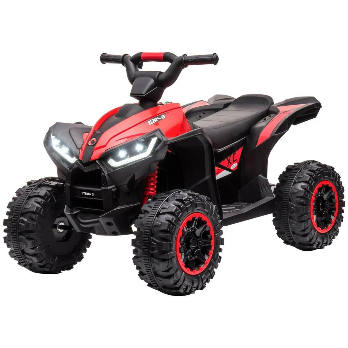 HOMCOM 12V Electric Quad Bikes for Kids Ride On Car ATV Toy for 3 5 Years Red