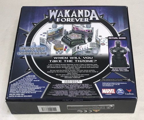 WAKANDA FOREVER GAME: Marvel Edition di Spinmaster - in perfette condizioni (UK P&P GRATUITO) - Foto 2 di 6