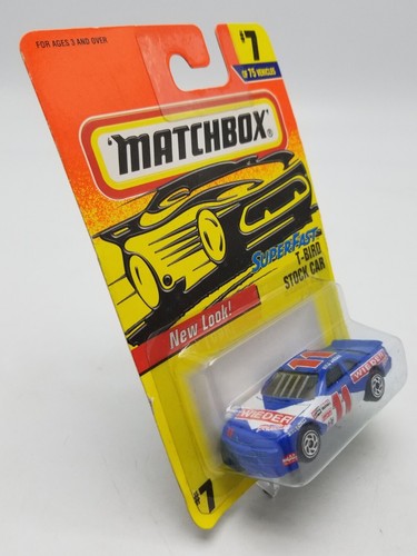 1996 Matchbox Superfast 1993 KYLE WEIDER FORD T-BIRD STOCK CAR DieCast 1/66 NOS - Picture 5 of 9