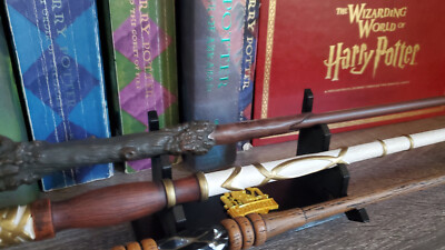 For 3 Wizarding Wands Holder Display stand Wizard Movie Holds Harry Potter Wands