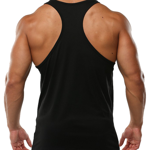 FITNESS GYM GYM VEST STRINGER BODYBUILDING MUSCLE TRAINING TOP FITNESS SINGLET - Picture 5 of 8