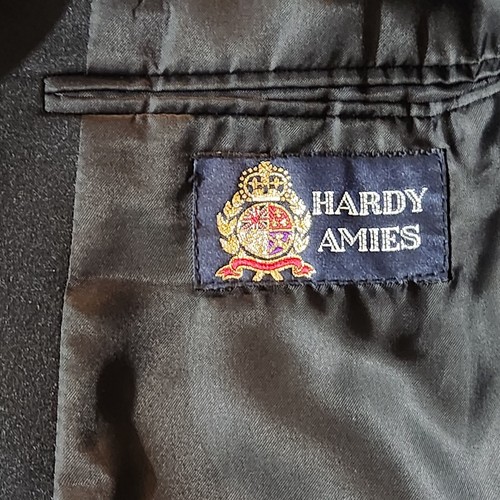 Vintage Hardy Amies Black Tuxedo/Dinner Suit Lapels Blazer 54L W43" L32" +2.75" - Picture 8 of 13
