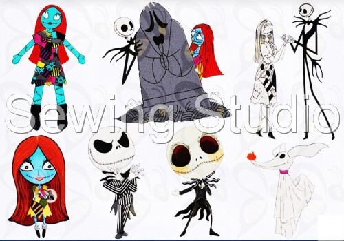 MACCHINA RICAMO DISEGNI USB - DISNEY'S NIGHTMARE BEFORE CHRISTMAS 4X4 & 5X7 - Foto 4 di 5