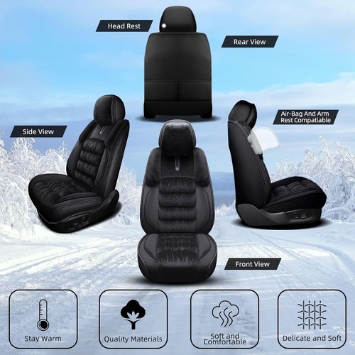 Car 5-Seat Covers Plush Winter Seat Cushion Warm Fit for Kia Sportage 2009-2025 - Picture 7 of 8