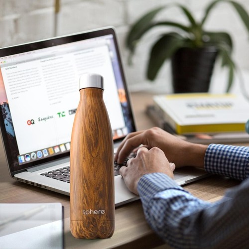 17 oz Stainless Steel Vacuum Insulated Water Bottle, Reusable Metal BPA Free New - Picture 4 of 9