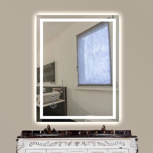 LED Bathroom Mirror Vanity Mirror, Anti-Fog Dimmable Front Lighted Makeup Mirror - Picture 35 of 66