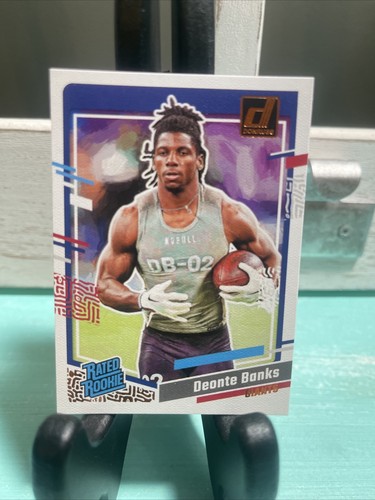 2023 Panini Donruss #50 Deonte Banks Rated Rookie Canvas New York Giants - Picture 1 of 2