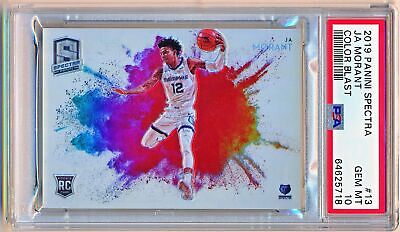 2019-20 Spectra Ja Morant Color Blast Rc SP #13 PSA 10 - POP 2019-20 Spectra Ja Morant Color Blast Rc SP #13 PSA 10 - POP