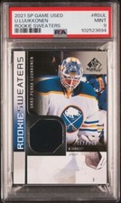 2021 SP GAME USED ROOKIE SWEATER UKKO-PEKKA LUUKKONEN PATCH #212/249 PSA 9 POP 1