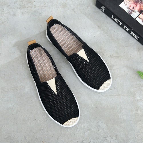 Womens Ladies Flossy Style Slip on Flat Canvas Shoes Casual Slider Pumps Loafers - Picture 36 of 37