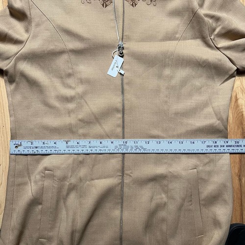 DOQUE Istanbul Minimalist Eastern Maxi Dress Designer Full Zip Trench Size 14 - Picture 6 of 8