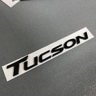 For 2019-2021 New Tucson Emblem Badge Sticker Rear Trunk Decal Glossy Black ABS