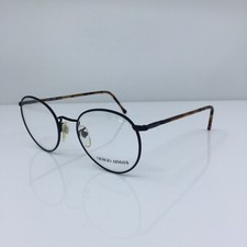 New VINTAGE Giorgio Armani 186 EYEGLASSES GA 186 C. 706 Black  Tortoise 51-20mm