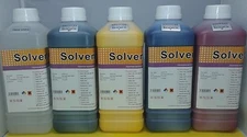 4L Eco Solvent Ink + 1L Cleaner Solution Roland Mutoh Mimaki DX4 DX5 DX6 DX7 USA
