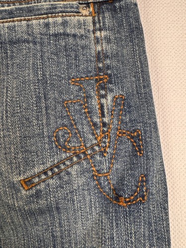 Vintage Versace Jeans Couture True Blue Ripped Denim Bootcut Jeans Sz 26/40 - Picture 20 of 24