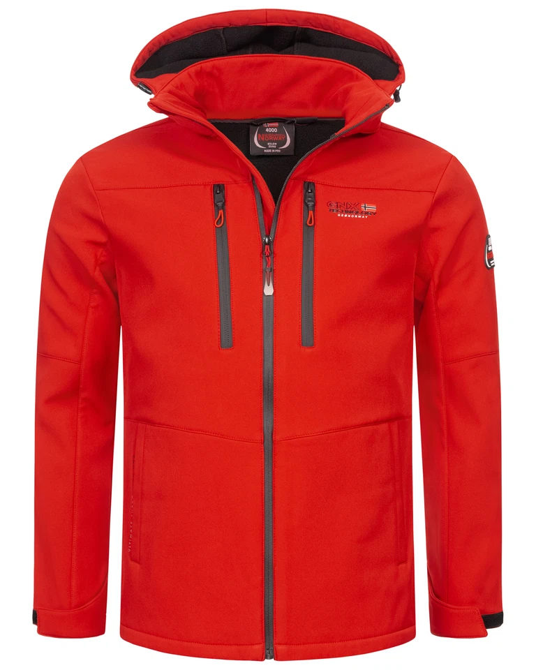 Geographical Norway Herbst Winter Jacke Softshell Jacke Windbreaker Regenjacke - Bild 2 von 4