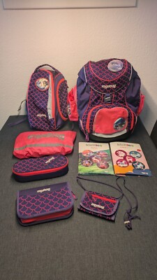 SET 10 Teile ! Ergobag Perlentauchbär Tornister Toni Grundschule