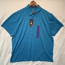Member s Mark Men s Performance Polo Shirt XXL UPF 30 Short Sleeve Blue New
