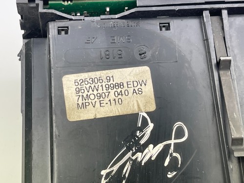 Volkswagen Sharan Ford Galaxy Climate Control Heater Panel 7M0907040AS USED - Picture 12 of 12