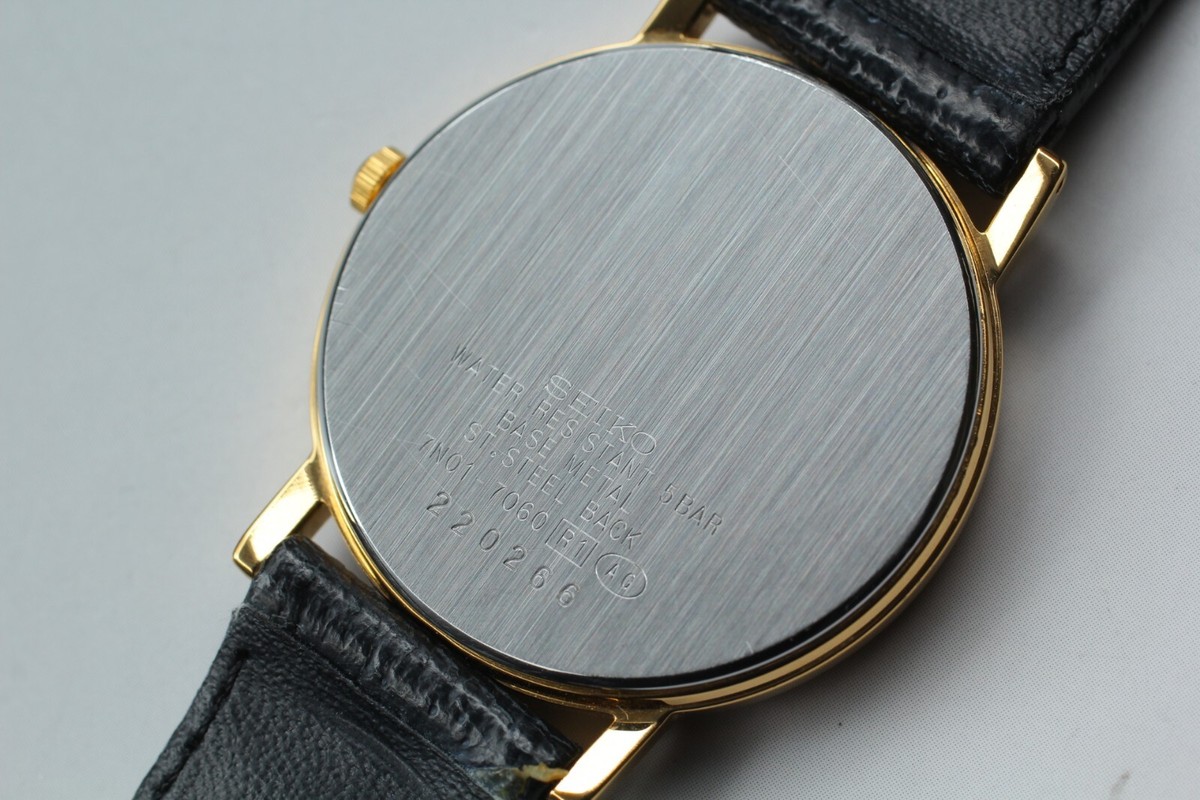 Vintage! N/Bat【N Mint】Seiko Spirit 7N01-7060 Gold Quartz