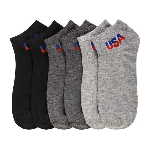 12 Pairs Men's Mixed Assorted Designs Color Ankle Low Cut Soft Stretchy Socks - Foto 7 di 12