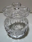 *VINTAGE* Waterford Crystal HONEY POT 132-847 Marmalade / Condiment Jar 3 1/2"