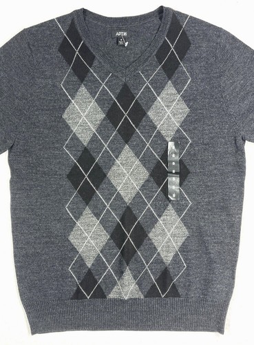Men's New APT.9 Long Sleeve V-Neck Sweaters Size Small - Choice Color - Picture 5 of 9