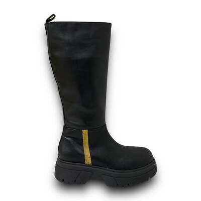 Alviero Martini 1. Klasse Damen Stiefel Leder Made in Italy