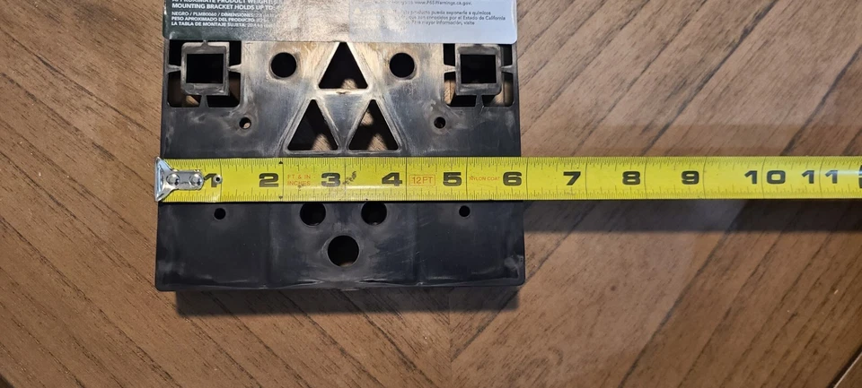 Gibraltar Mailboxes Universal Mailbox Mounting Bracket Molded Plastic Black, - Image 4 of 4