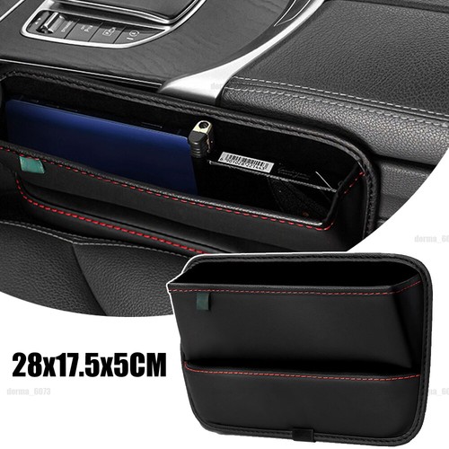 Car Seat Gap Universal PU Leather Bag Holder Organizer Storage Auto Accessories - Bild 2 von 14
