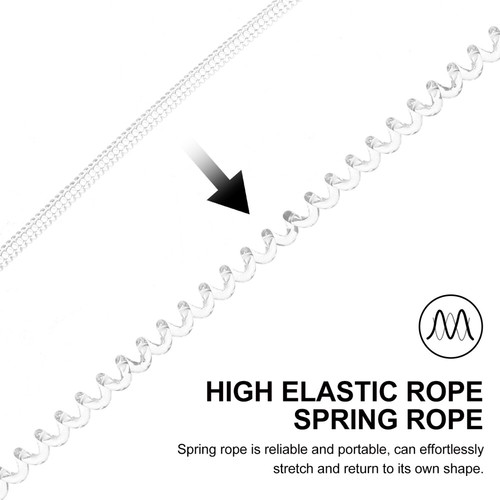8 Pcs Keychain Spring Rope Lost Pen Lanyard Strap - 第 3/12 張圖片