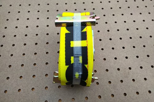 (4 PACK) DOLECO 2" X 12' SERIES E CAM BUCKLE STRAP WLL 833 LB YELLOW - Picture 4 of 4