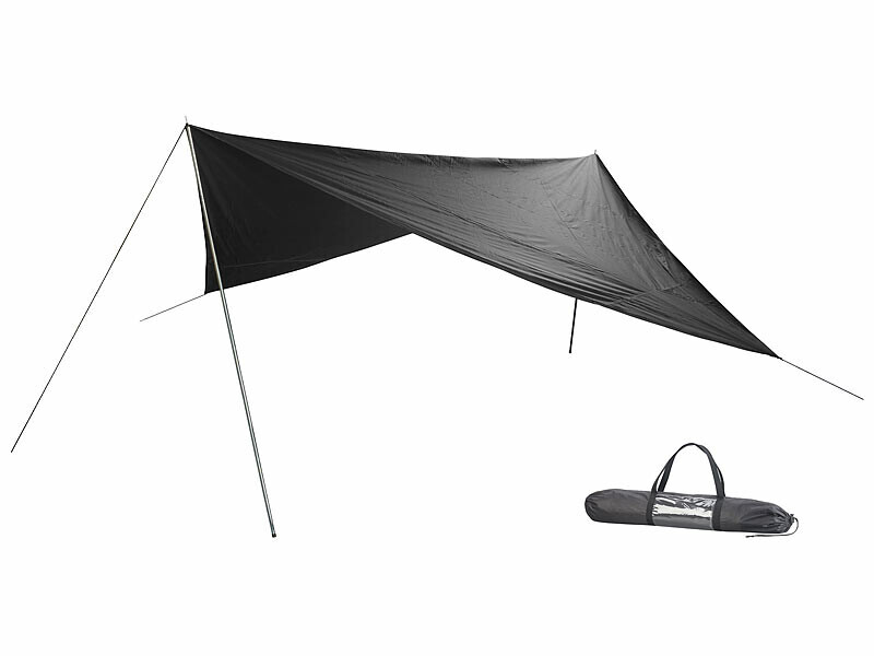Voile d'ombrage de 300 x 300 cm Semptec en polyester déperlant anti-UV robuste