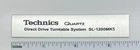 Technics SL-1200MK5 Turntable Replacement Badge Custom Made Silver Aluminum