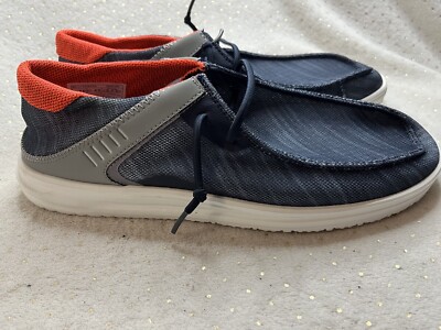 Hey Dude Casual Slip On Shoes Loafers Wally Frontier- Deep Sea Men s Size 10 US