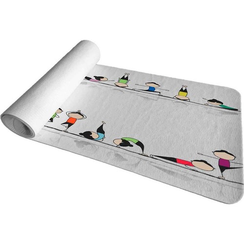 Esterilla de yoga vers. Motivos Estera de entrenamiento Estera de ejercicio Base de fitness Gimnasia - Imagen 10 de 16