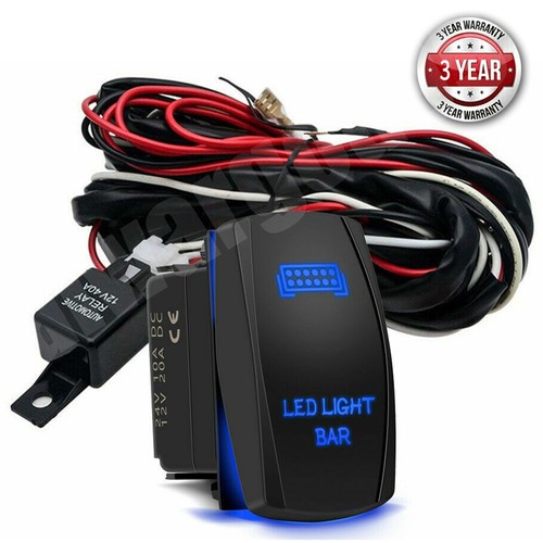 Kit de arnés de cableado de barra de luz LED relé 2 cables 5 pines interruptor basculante de encendido y apagado láser - Imagen 1 de 12