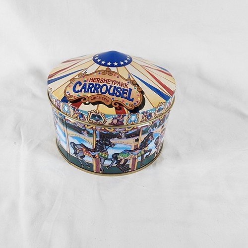 1996 Hersheypark Carrousel Tin Series #13 & Candy Store Collector Tin Lot Of 2 - Picture 2 of 17