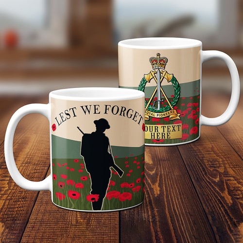 Personalised British Military Mug Remembrance Official Badge Dad Birthday Gift - Picture 199 of 327