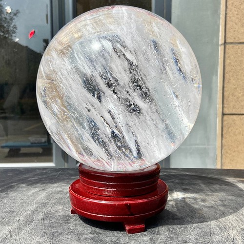 16.4LB white Smelting Stone Quartz Sphere Crystal Energy Ball Reiki Healing - 第 8/16 張圖片