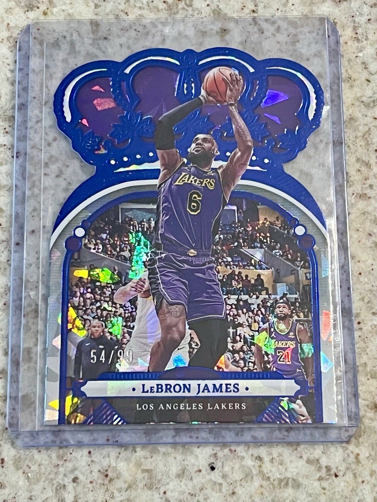 /99 2022 CROWN ROYALE #44 LeBRON JAMES CRYSTAL BLUE Lakers