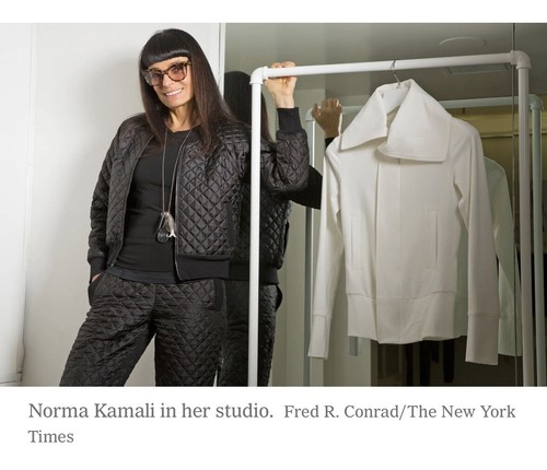 Norma Kamali Womens Jacket Sweatshirt Size M Zip Up Shawl Collar Black Magnet - Picture 10 of 10