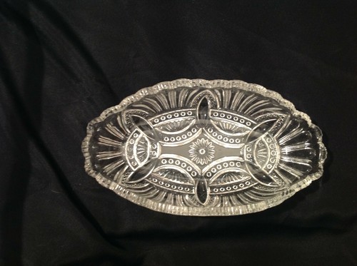HEISEY Prince of Wales Plume CELERY RELISH Dish No 335 (1902-1912) EAPG - Picture 3 of 10