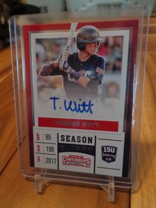 image is loading 2017 panini contenders season ticket tanner witt auto
