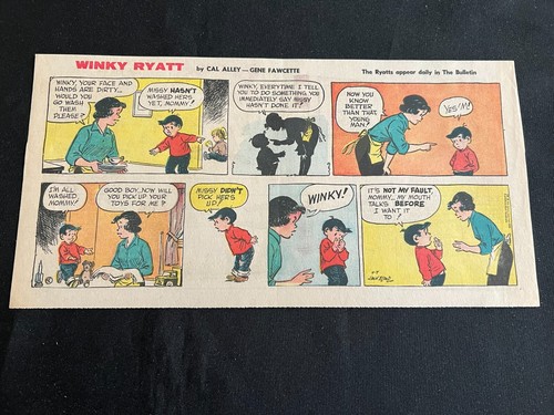 #02 WINKY RYATT by Jack Elrod Lot of 29 Sunday Third Page Comic Strips 1968 - Picture 14 of 24