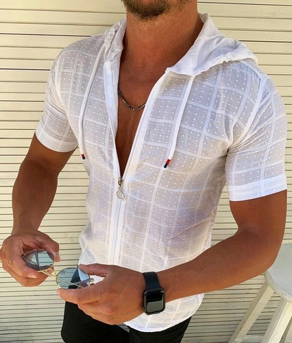 Button Down Shirt Men's Fashion Graphic Short Sleeve Casual Hawaiian Party Dress - Picture 8 of 26