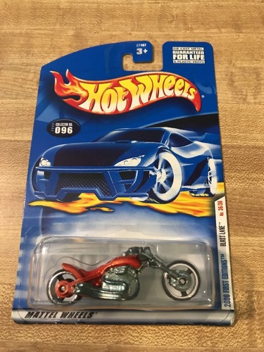 Hot Wheels 2000 First Editions Red Blast Lane Motorcycle - Bild 1 von 2